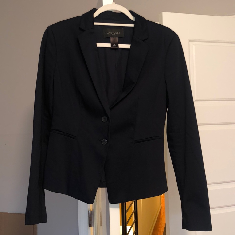 Ann Taylor Navy Blue Blazer